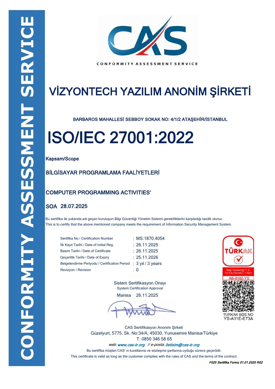 First-page preview of the ISO/IEC 27001:2022 certificate